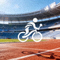 xc sports官方品牌logo - 蓝色盾牌与足球组合图案